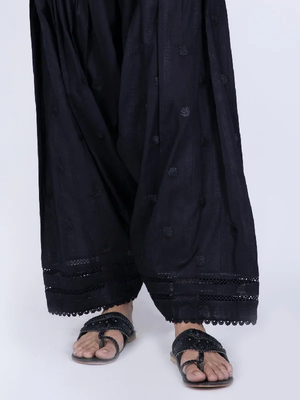 Black Jacquard Trousers - AL-T-623 Trousers Brand Named