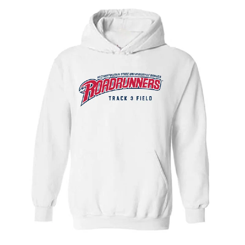 MSU Denver - NCAA Women's Track & Field : Maranda Rodgers - Hooded Sweatshirt Hoodie with Hem Fringe Bohemian Relaxed