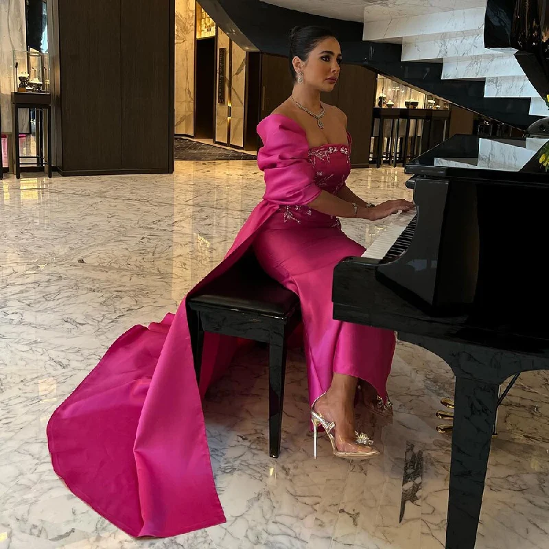 Serene Hill Arabic Fuchsia Satin Mermaid Strapless With Jacket Beaded Evening Dresses Gowns 2024 For Women Wedding Party LA71896 Snapped Jacket Toggled Jacket Drawstring Jacket Serene Hill Arabic Fuchsia Satin Mermaid Strapless With Jacket Beaded Evening Dresses Gowns 2024 For Women Wedding Party LA71896 Snapped Jacket Toggled Jacket Drawstring Jacket