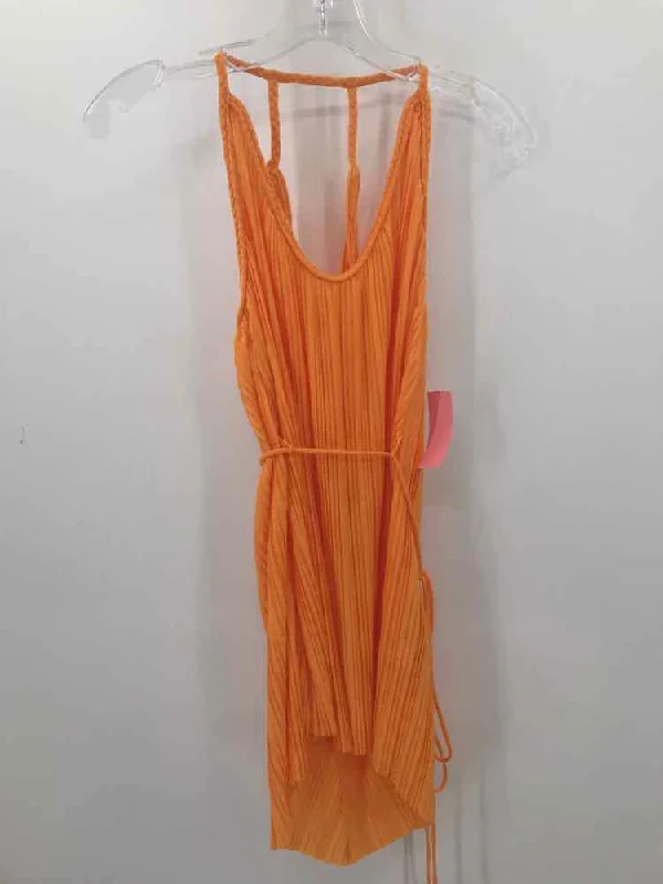 Pre-Owned Anthropologie Orange Size XS Tank Top graphic tank top