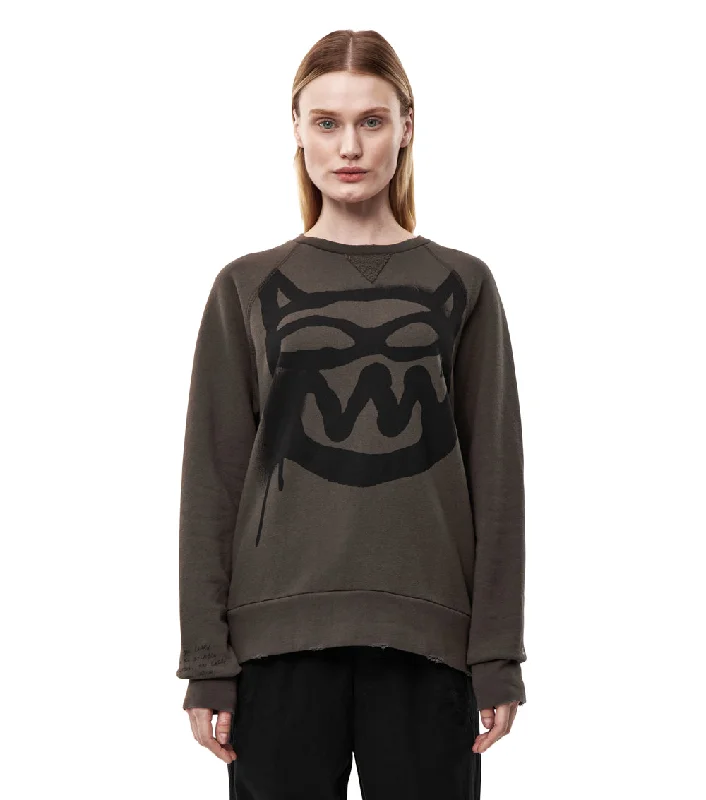women's cat sweatshirt Hoodie with Neon Bright Vibrant