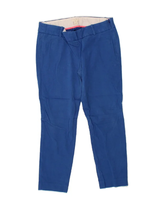 J. CREW Womens Slim Suit Trousers US 4 Small W27 L23 Blue Cotton Trousers Ceremony Elegant J. CREW Womens Slim Suit Trousers US 4 Small W27 L23 Blue Cotton Trousers Ceremony Elegant