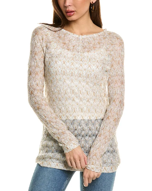 M Missoni Crewneck Sweater High Neck Crew Neck V-Neck