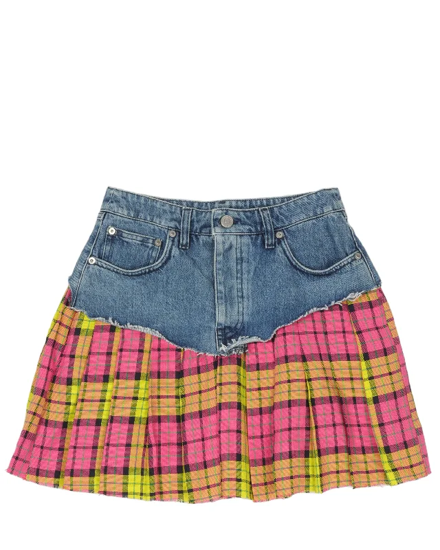 SS19 Reconstructed Denim Skirt corduroy skirt durable