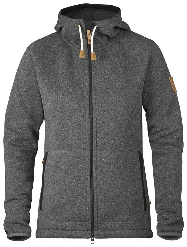 Fjallraven - Woman's Ovik Fleece Hoodie Hoodie with Longline Fit Extended Stylish