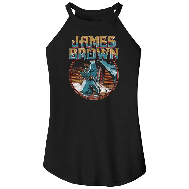 JAMES BROWN Rocker Tank Top, Kneel peach tank top