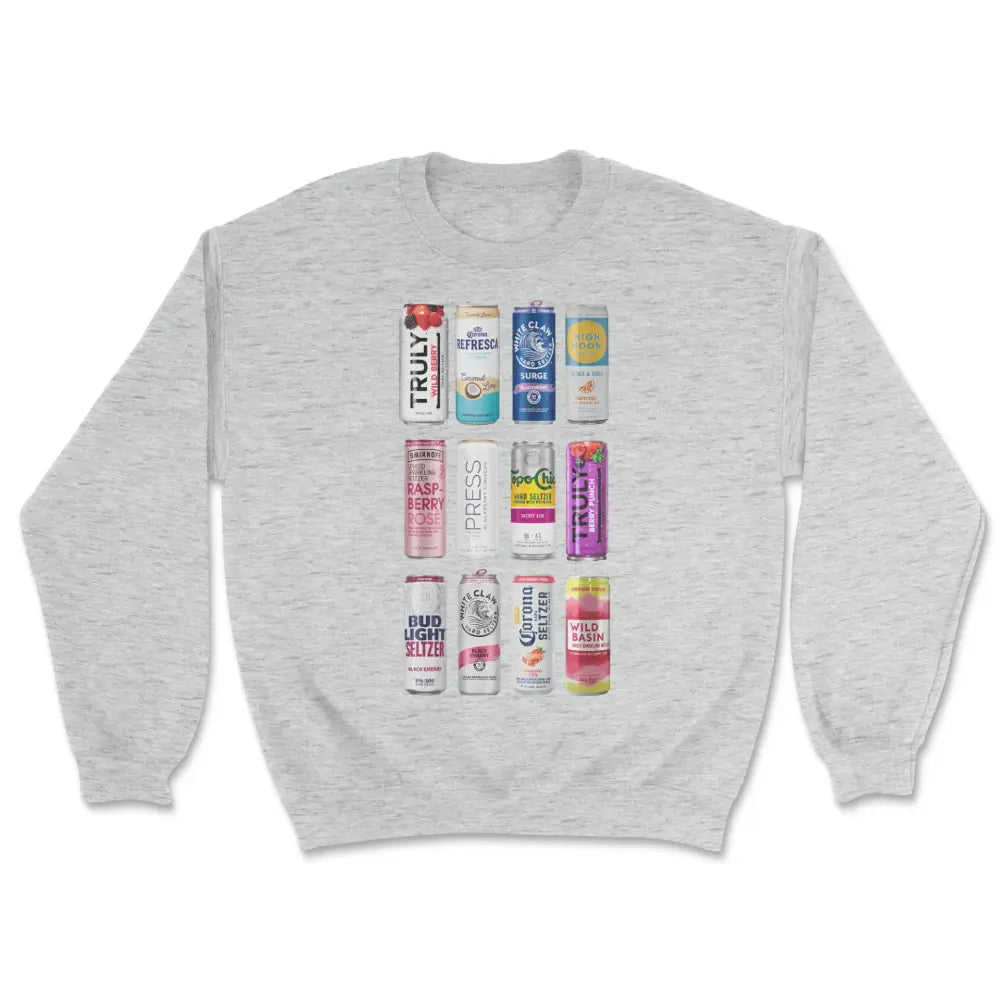 Hard seltzer sweatshirt Hoodie with Snap Buttons Easy Quick