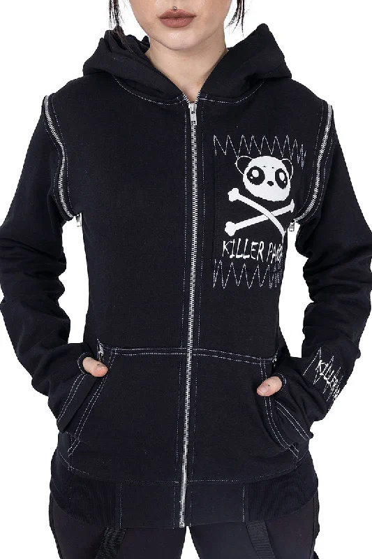 Killer Panda KP Killer Hoodie Hoodie with Zipper Placket Modern Functional