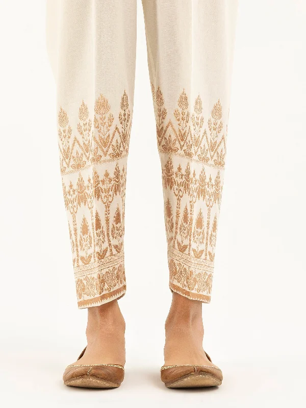 Jacquard Cambric Trouser(Pret) Trousers chic fashionable