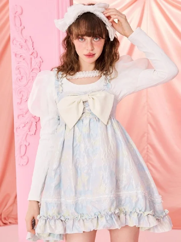 Sweet Princess halter jacquard skirt【s0000006962】 velvet skirt rich