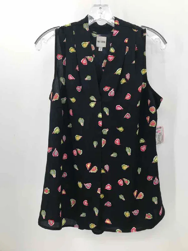 Pre-Owned Nic + Zoe Black Size Medium Tank Top slim fit tank