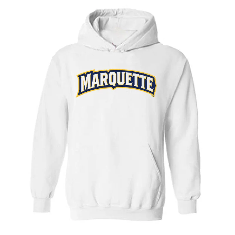 Marquette - NCAA Women's Track & Field : Kaitlyn Huebner - Generic Shersey Hooded Sweatshirt Graphic Hoodie Design Print