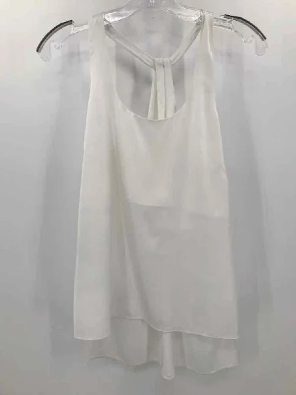 Pre-Owned BCBG White Size XXS Tank Top stretchy tank top
