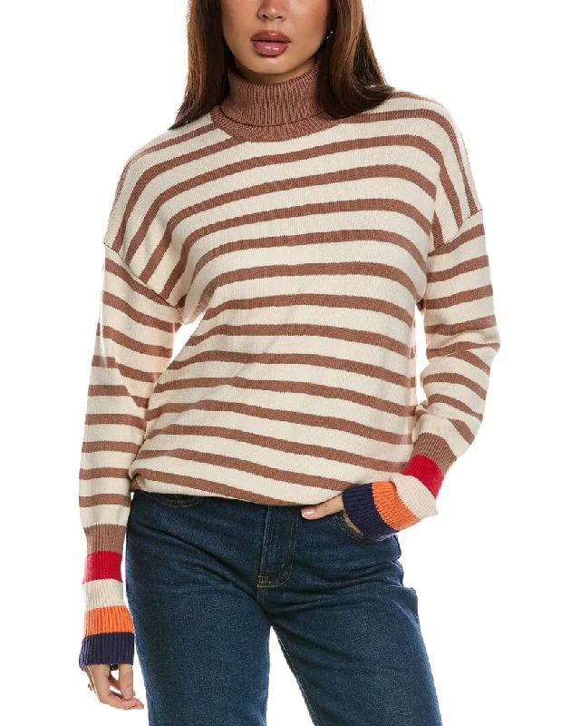 Isla Ciel Turtleneck Sweater Spandex Rayon Corduroy