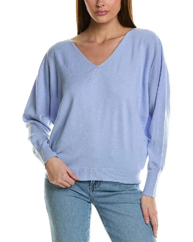 Theory Cashmere Sweater Spandex Blend Rayon Blend Denim Blend