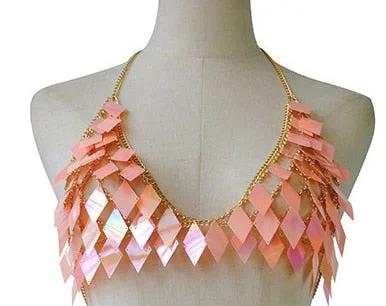 peach pink top