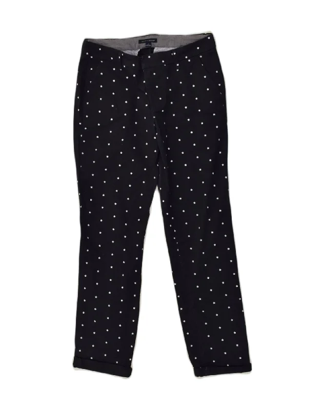 TOMMY HILFIGER Womens Slim Chino Trousers US 2 XS W32 L30 Navy Blue Trousers Striped Patterned TOMMY HILFIGER Womens Slim Chino Trousers US 2 XS W32 L30 Navy Blue Trousers Striped Patterned