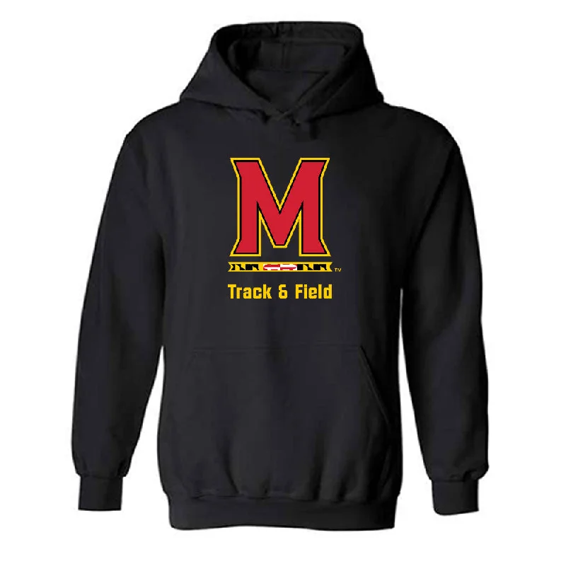 Maryland - NCAA Women's Track & Field : Victoria Teasley - Classic Shersey Hooded Sweatshirt Hoodie with Reflective Safety Nightwear