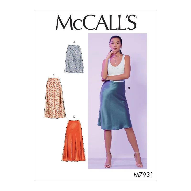 McCall's Pattern M7931 Misses' Skirts lace skirt feminine