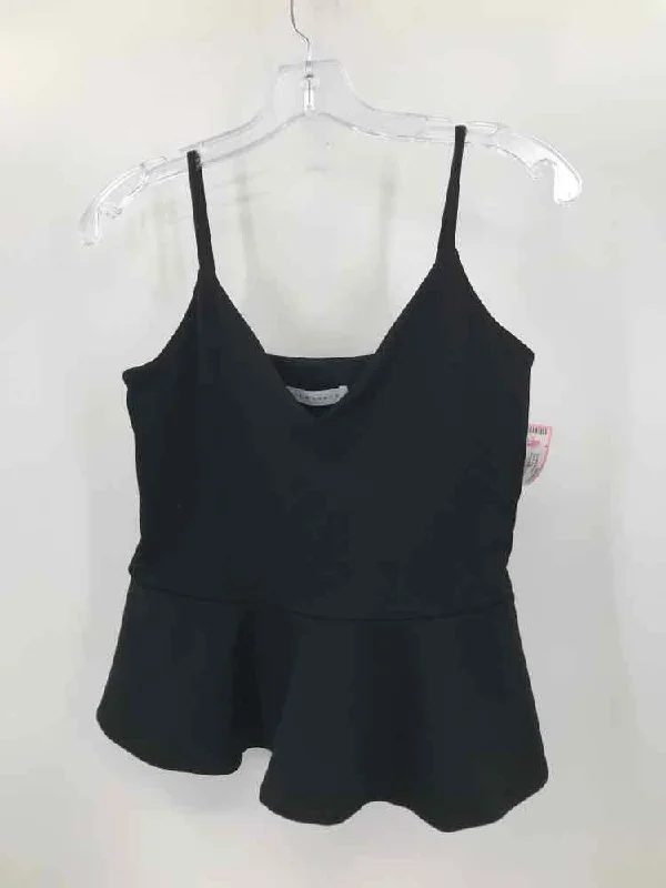 Pre-Owned Susana Monaco Black Size Large Tank Top chic tank top