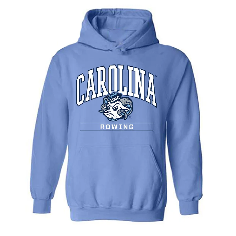 UNC - NCAA Women's Rowing : Gageby Annie Gaither - Classic Shersey Hooded Sweatshirt Hoodie with High-Low Hem Asymmetrical Trendy