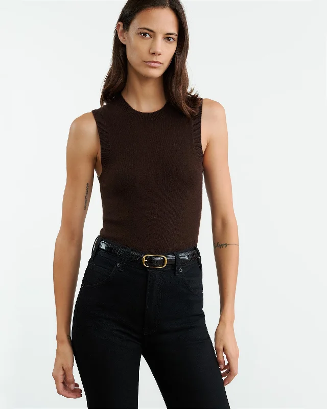 MAY CASHMERE TANK cropped tank top