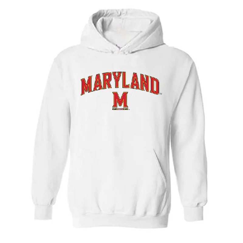 Maryland - NCAA Women's Track & Field : Victoria Teasley - Classic Shersey Hooded Sweatshirt Hoodie with Thumb Holes Functional Cozy