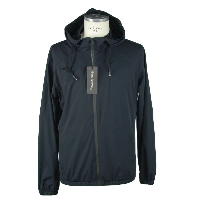 Sleek Hooded Full Zip Jacket In Black Satin Jacket Silk Jacket Chiffon Jacket