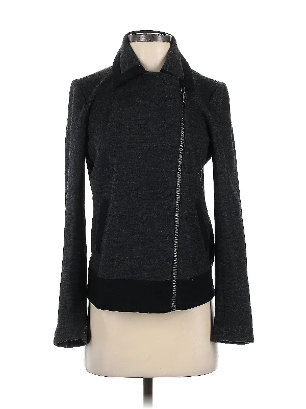 Jacket Stand-Up Collar Roll-Neck Collar Turtle Neck