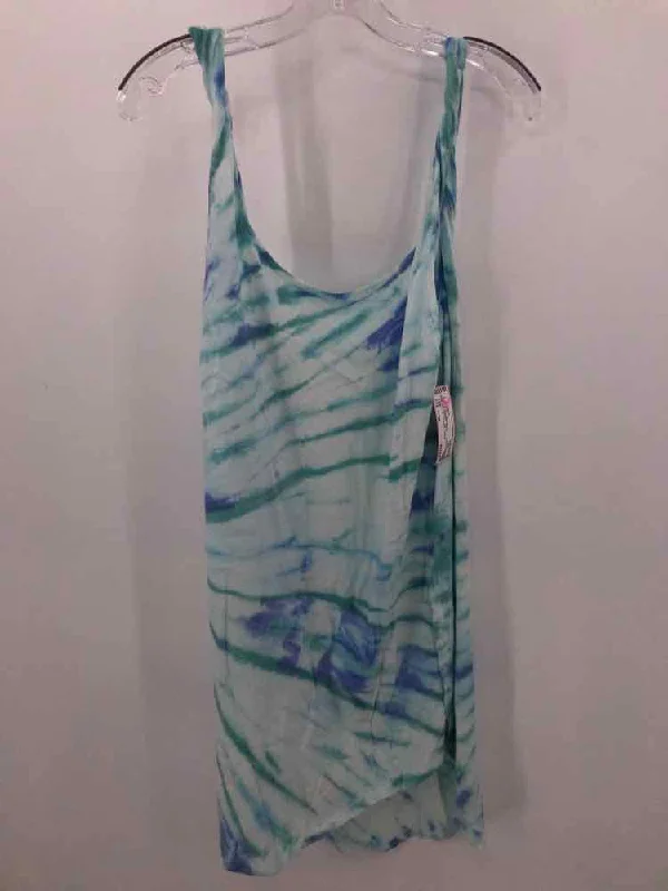 Pre-Owned L Space Blue Size Large Tank Top bronze tank top
