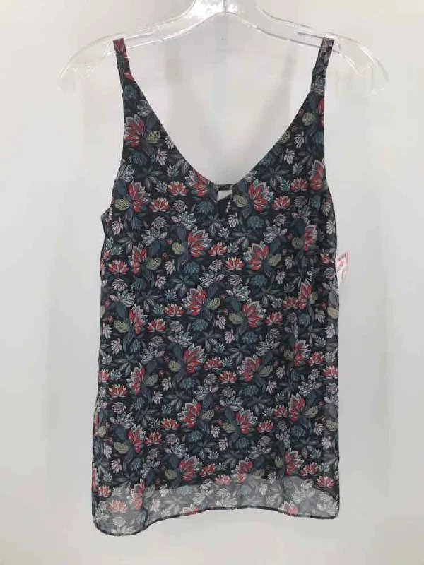 Pre-Owned Cabi Navy Size XS Floral Tank Top boho tank top