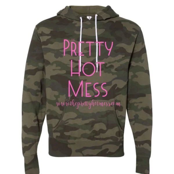 Camo Unisex PHM Exclusive Hoodie Hoodie with Monochrome Minimalist Simple