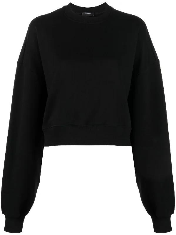 Wardrobe.Nyc Women's Sweaters Black Solid Color Striped Floral Print
