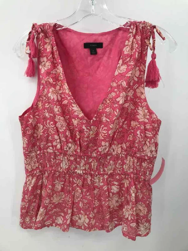 Pre-Owned J Crew Pink Size Small Tank Top cropped tank top