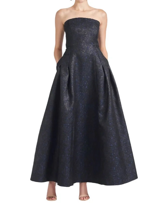 Margaux Dress In Black/midnight