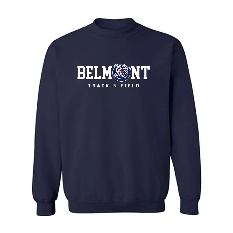 Belmont - NCAA Women's Track & Field : Kaitlyn Thorne - Classic Shersey Crewneck Sweatshirt Hoodie with Turtle Neck Cozy Winter