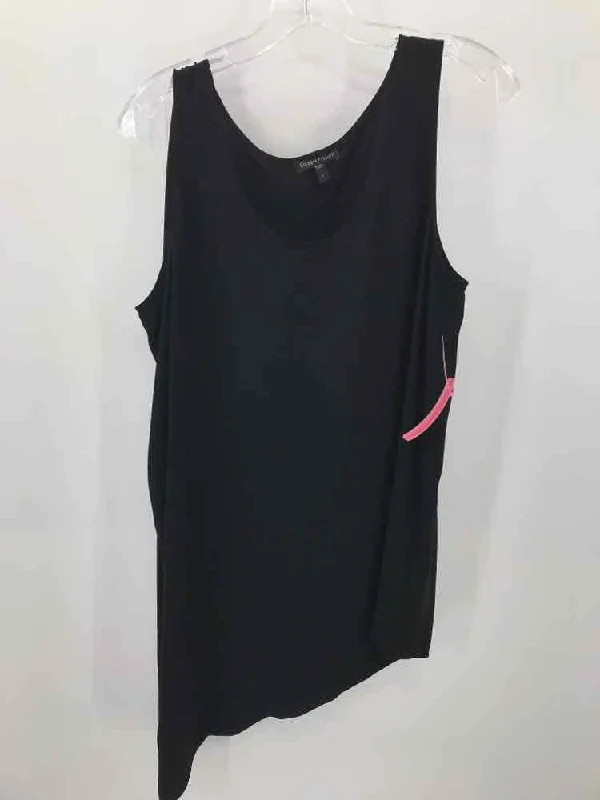 Pre-Owned Eileen Fisher Black Size Small Tank Top bronze tank top