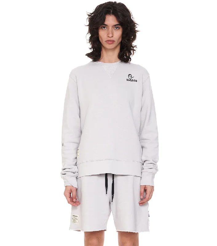women's ice grey sweatshirt Hoodie with Camouflage Military Edgy
