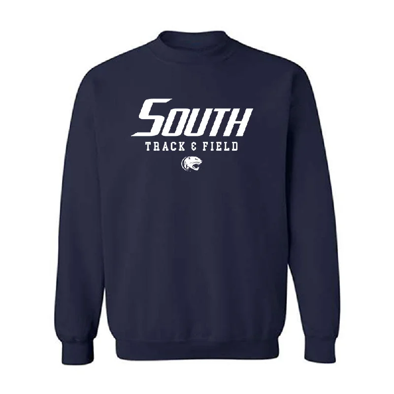 South Alabama - NCAA Women's Track & Field : Morgan Mathews - Classic Shersey Crewneck Sweatshirt Hoodie with High-Low Hem Asymmetrical Trendy