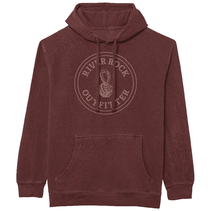 Unisex River Rock Hoodie Hoodie with Puffed Sleeves Voluminous Trendy