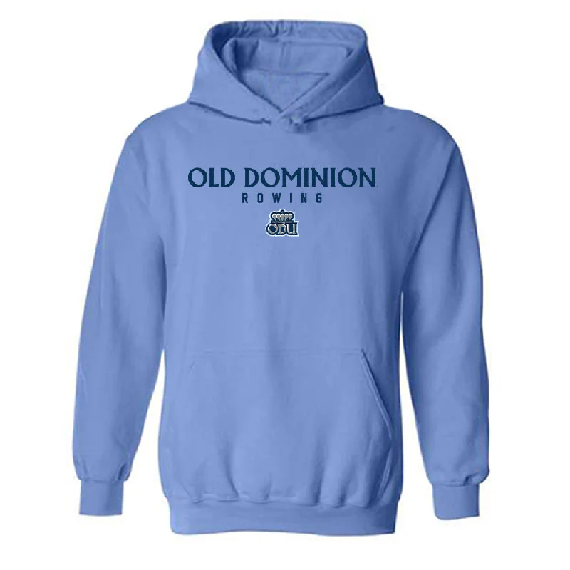 Old Dominion - NCAA Women's Rowing : Haven Habhab - Hooded Sweatshirt Hoodie with Button Classic Timeless