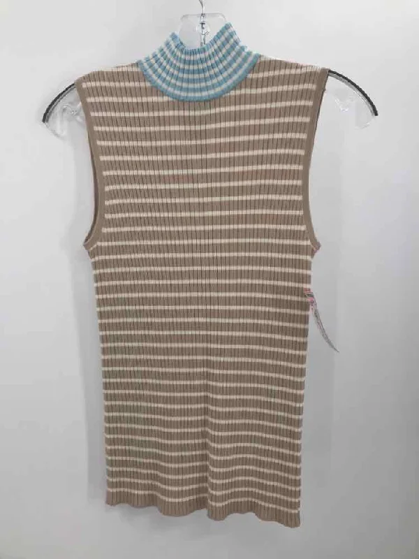 Pre-Owned Akris Punto Tan Size 6 Knit Tank Top yoga tank top