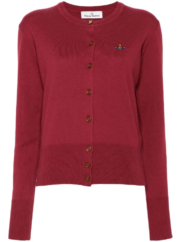 Vivienne Westwood Women's Sweaters Bordeaux Mesh Blend Leather Blend Suede Blend