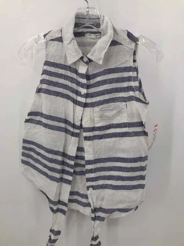 Pre-Owned Beachlunchlounge White Size XS Tank Top slim fit tank