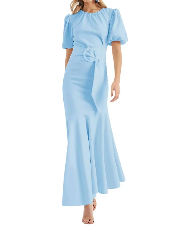 Camila Dress In Chambray Blue