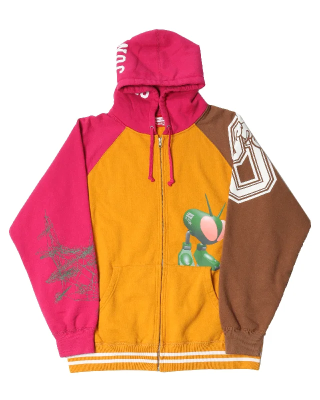 Junya Zip Up Hoodie Hoodie with Stripes Bold Sporty