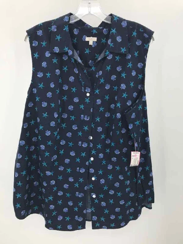 Pre-Owned Talbot Runhof Navy Size 3X Tank Top cropped tank top