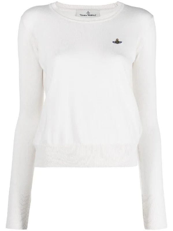Vivienne Westwood Women's Sweaters Beige Soft Cozy Warm