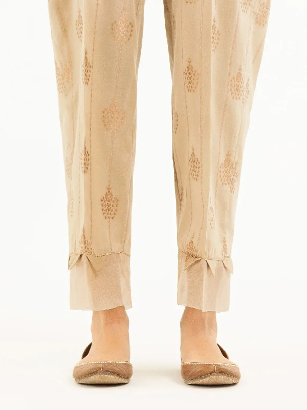 Printed Jacquard Trousers(Pret) Chinos Cotton Straight Leg