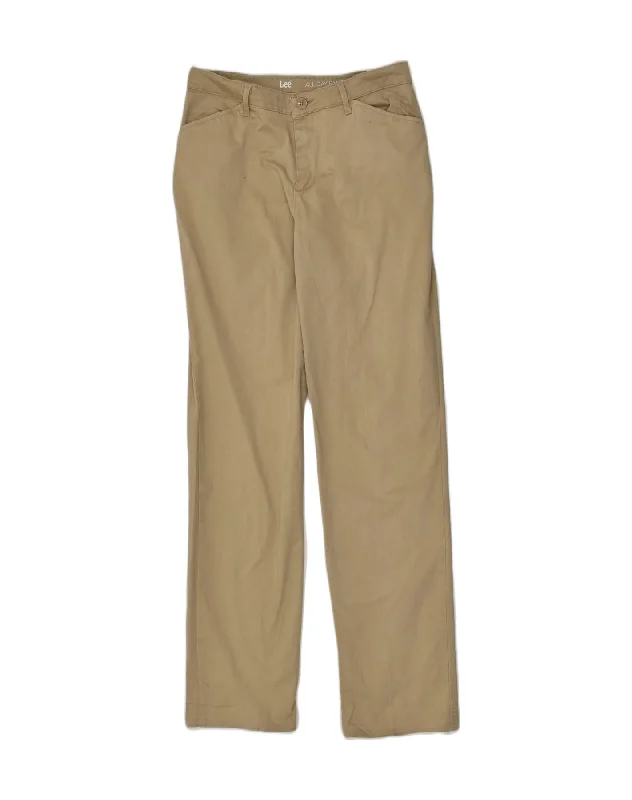 LEE Womens Slim Casual Trousers US 8 Medium W30 L32 Beige Cotton Trousers Print Floral LEE Womens Slim Casual Trousers US 8 Medium W30 L32 Beige Cotton Trousers Print Floral